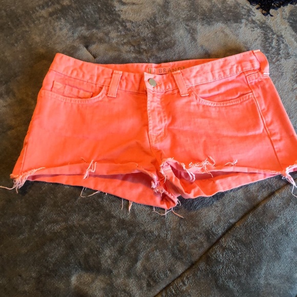 Women’s size 27 J Brand cut off denim coral jean shorts style 1046O250 - Picture 11 of 11